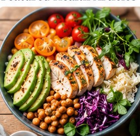 Healthy balanced meal